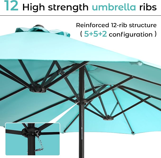 DomeShade 15ft Outdoor Umbrellas - Image 6