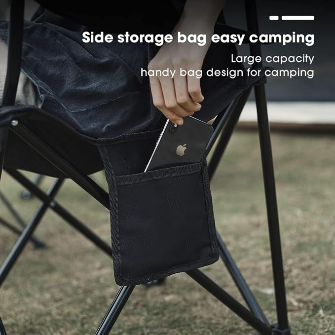 Damei century 4Pack Folding Camping Chairs, Portable - Image 5