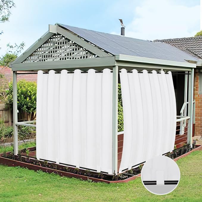 Easy-Going Outdoor Curtains for Patio 1 Panel, 110x96 inch, Weatherproof by Easy-Going