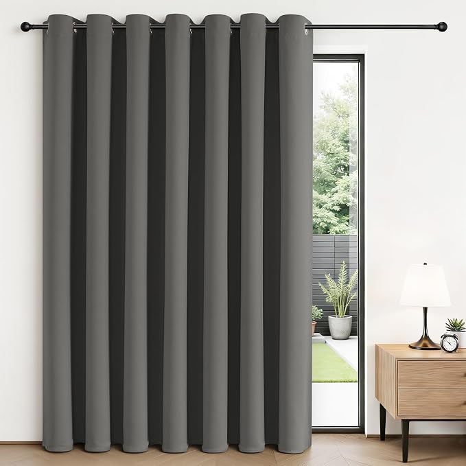 Joydeco Blackout Patio Sliding Door Curtains, Privacy Room Divider Curtains | by JOYDECO