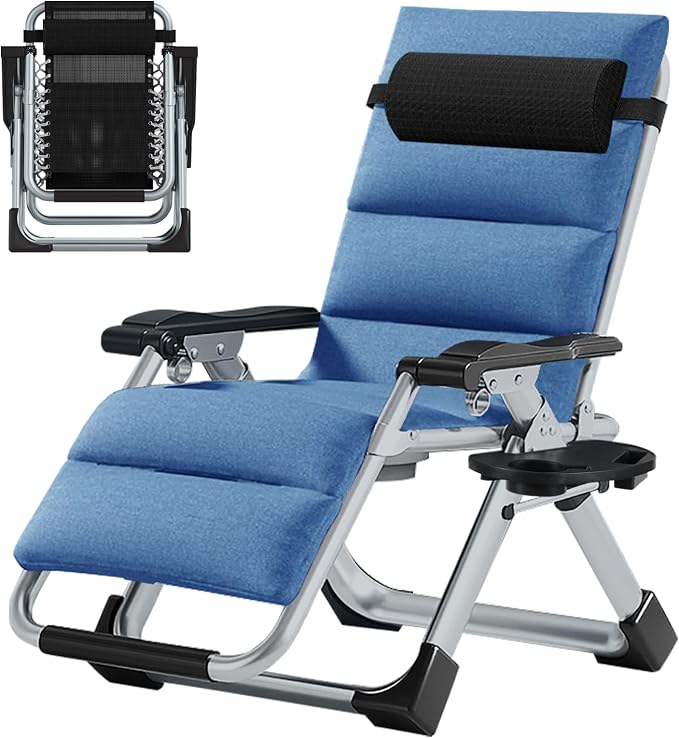 MOPHOTO Zero Gravity Chair, Outdoor Padded Lounge Chair by MOPHOTO