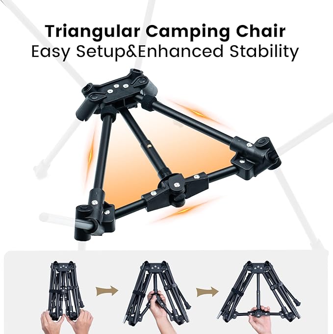 ONETIGRIS Tigerblade Camping Chair, Lightweight Folding Backpacking Hiking Chair - Image 5