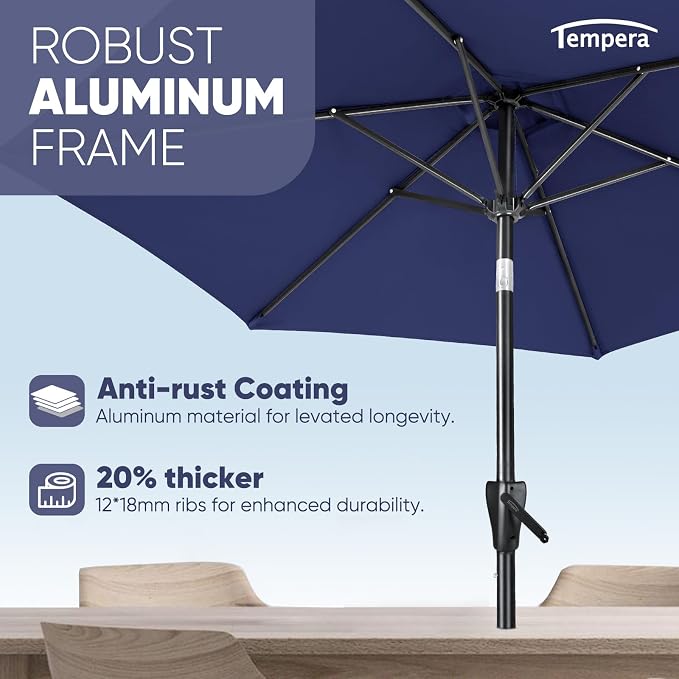 Tempera Patio Market Outdoor Table Umbrella - Image 4