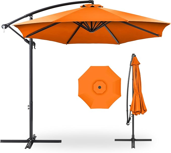 Best Choice Products 10ft Offset Cantilever Hanging Market Patio Umbrella by Unknown