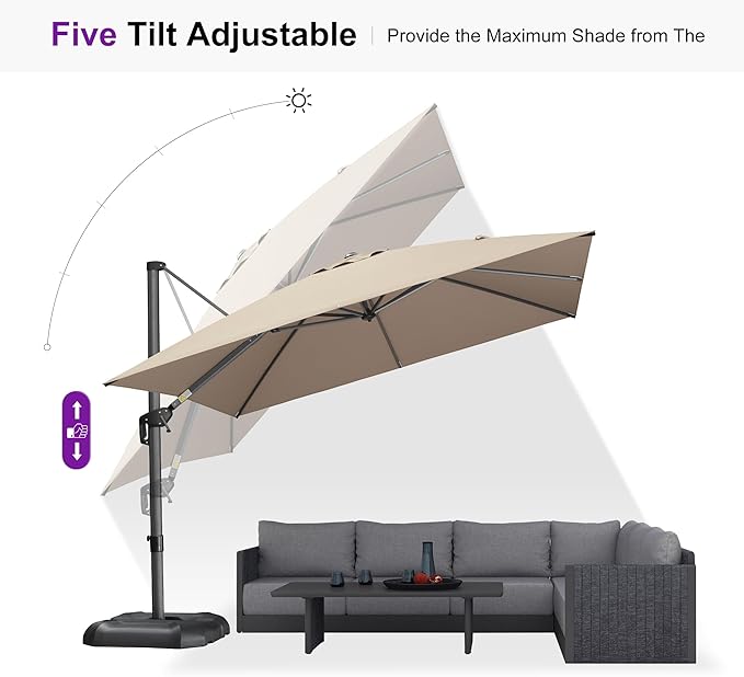 PURPLE LEAF Patio Umbrella - Image 7