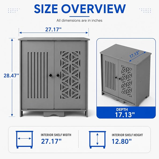 VINGLI 48 Gallon Outdoor Storage Cabinet Waterproof, Compact Weather Resistant - Image 6