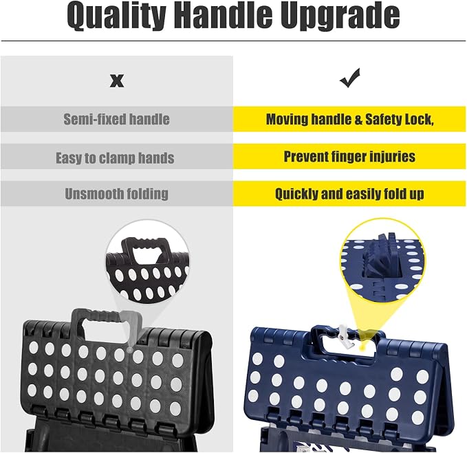 Delxo 17.5 Inch Folding Step Stool, Foldable Step Stool - Image 3