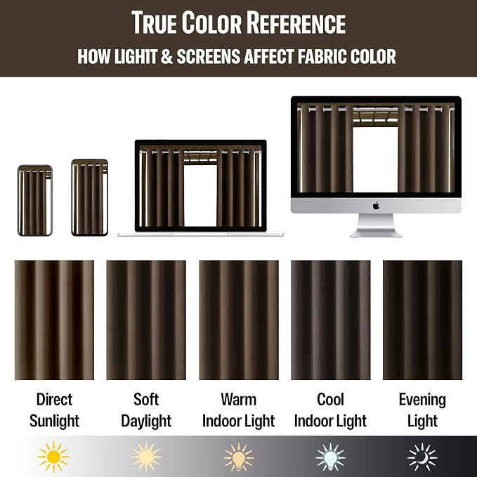Waterproof Outdoor Curtain W105 x L84 - Image 6