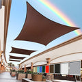 Royal Shade 8' x 21' Custom Size Brown Rectangle Sunshade Sail by RoyalShade