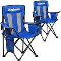 Nazhura 2 Pack Outdoor Camping Chairs Folding/Foldable/Portable by NazhuraGoodCompanionAtHome