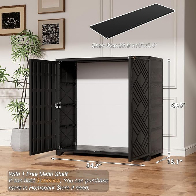 HOMSPARK Indoor/Outdoor Storage Cabinet - Image 7