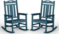 Oversized Outdoor Rocking Chairs Set of 2, 380lbs Heavy-Duty Large Patio Rocker by CIOKEA