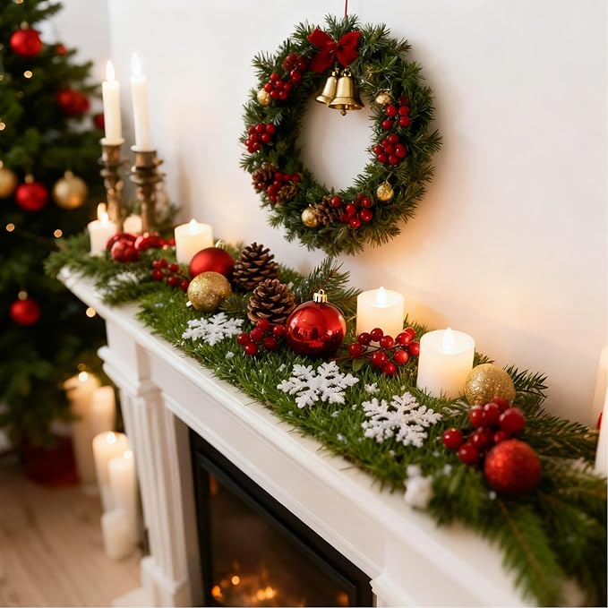 GLOBREEN Artificial Grass Table Runner 60 Inches - Green Christmas Mantle Decor Table Centerpiece Decorations Fake Grass for Golf Football Party Birthday Event Wedding Alice in Wonderland