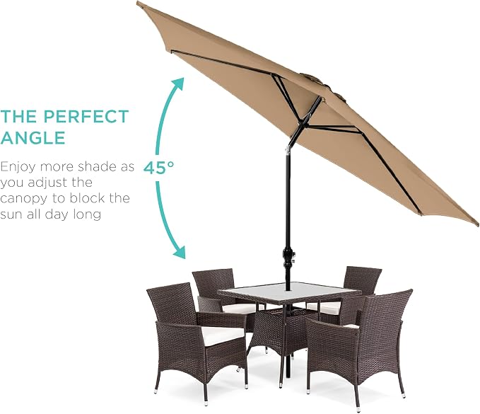 Best Choice Products 10ft Outdoor Patio Umbrella, Outdoor Table Umbrella - Image 2
