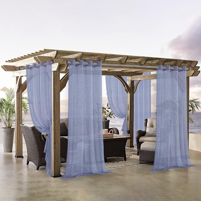 LORDTEX Burlap Linen Look Outdoor Curtain - Image 7