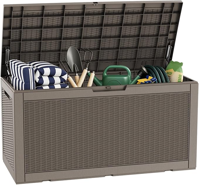 320 Gallon Outdoor Storage Box, Package Delivery Box by LAUSAINTHOME