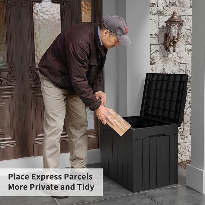 Flamaker Deck Box 31 Gallon Waterproof Resin Small Storage Box - Image 8