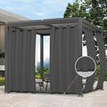 Easy-Going Outdoor Curtains for Patio 1 Panel, 54x96 inch, Weatherproof Privacy by Easy-Going