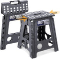 Delxo 16 Inch Folding Step Stool, Foldable Step Stool by Delxo