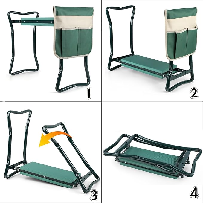 Roixeeds Garden Kneeler and Seat Foldable Gardening Bench Stool - Image 6