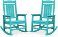 SERWALL Outdoor Rocking Chair Set of 2, Patio Rocking Chair, Aruba | HDPE by SERWALL