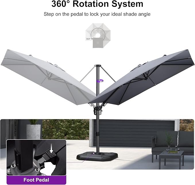 PURPLE LEAF Outdoor Umbrella - Image 7