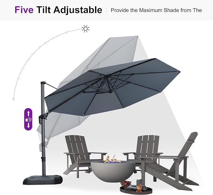PURPLE LEAF Patio Umbrella - Image 6