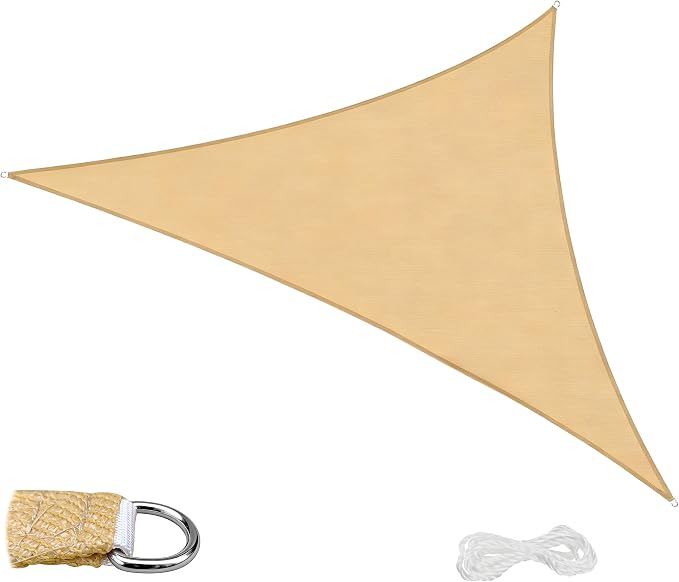 16' x 16' x 16' Triangle Sun Shade Sail by SUMORISE