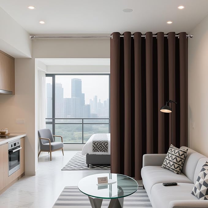 Joydeco Blackout Patio Sliding Door Curtains, Privacy Room Divider Curtains | - Image 2