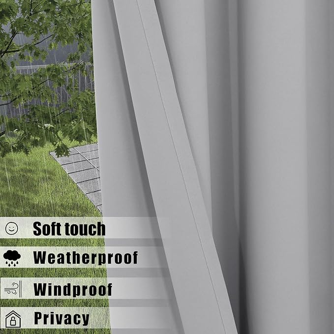 BONZER Waterproof Indoor/Outdoor Curtains - Image 4