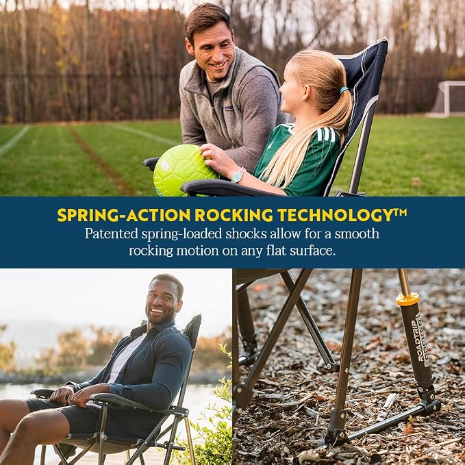 GCI Outdoor Roadtrip Rocker Camping Chair | Portable, Folding Rocking Chair - Image 4