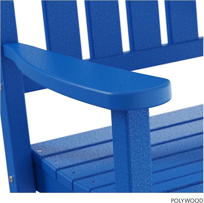 POLYWOOD Presidential Rocking Chair in Pacific Blue - Image 6