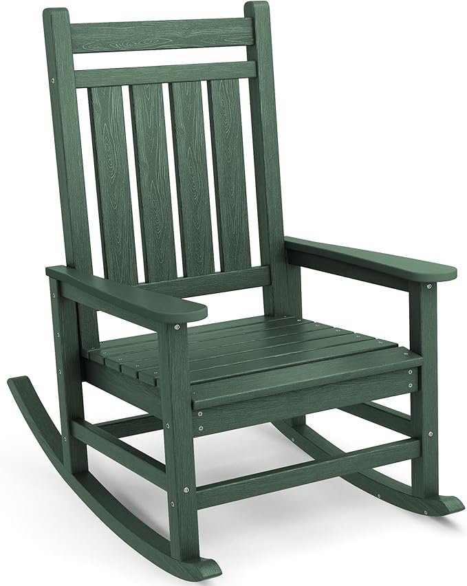 SERWALL HDPE Rocking Chair, Oversized Outdoor Rocking Chair by SERWALL
