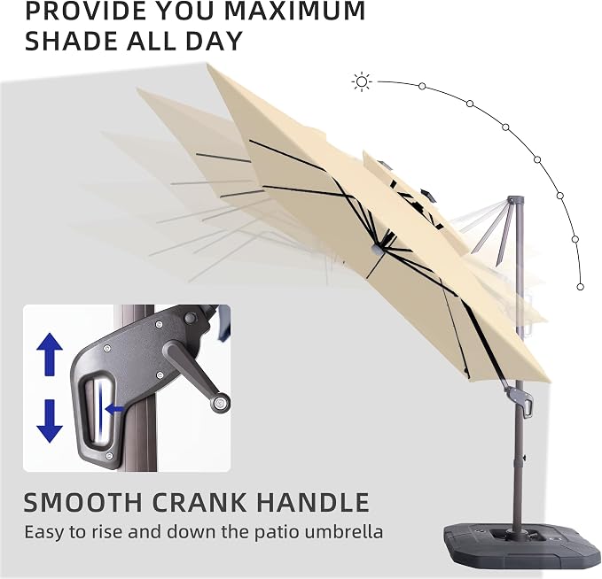 JZ-DZS Cantilever Patio Umbrella - Image 6