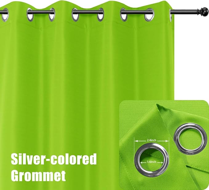 BONZER Outdoor Curtains for Patio Waterproof | Thick Privacy Grommet Light - Image 2