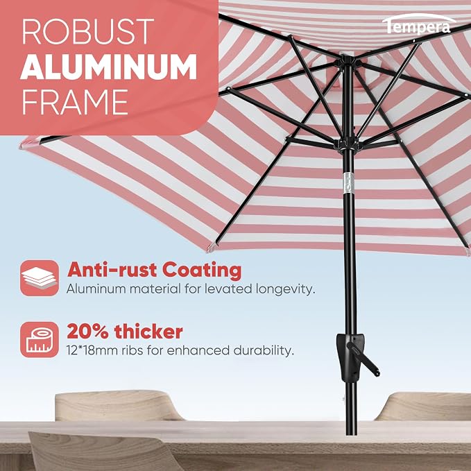 Tempera Patio Market Outdoor Table Umbrella - Image 4