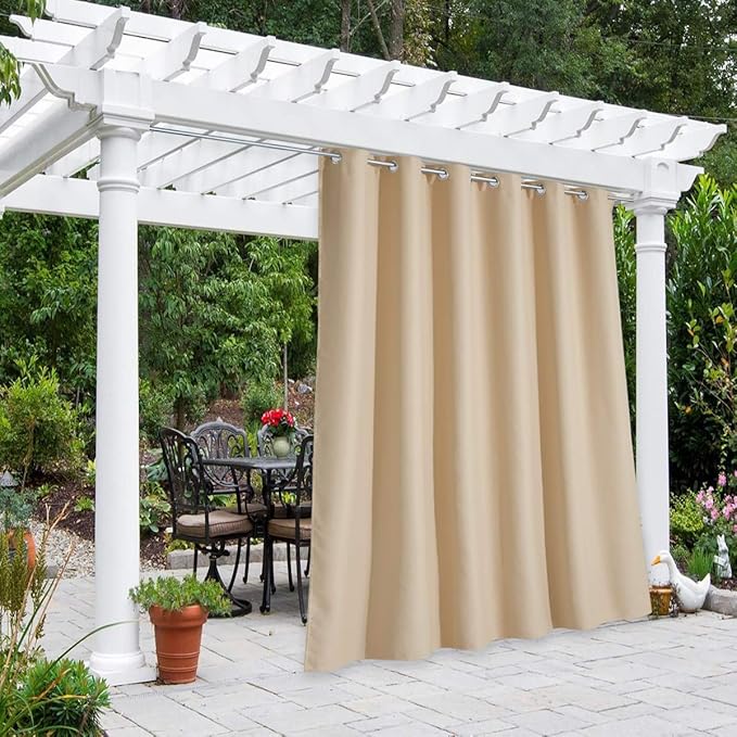 NICETOWN Patio Blinds Bedroom Room Darkning Curtain, Rustproof Stainless Steel by NICETOWN
