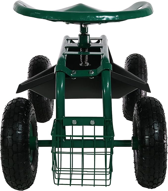 Sunnydaze Rolling Garden Cart - Image 8
