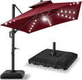 Best Choice Products 10x10ft Cantilever Patio Umbrella w/Base Included by Unknown