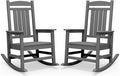 SERWALL Outdoor Rocking Chair Set of 2, Oversized Patio Rocking Chair, Yard | by SERWALL