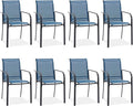 Outdoor Chairs Set of 8, Stackable Patio Dining Chairs by Offeroutdoorsolutions