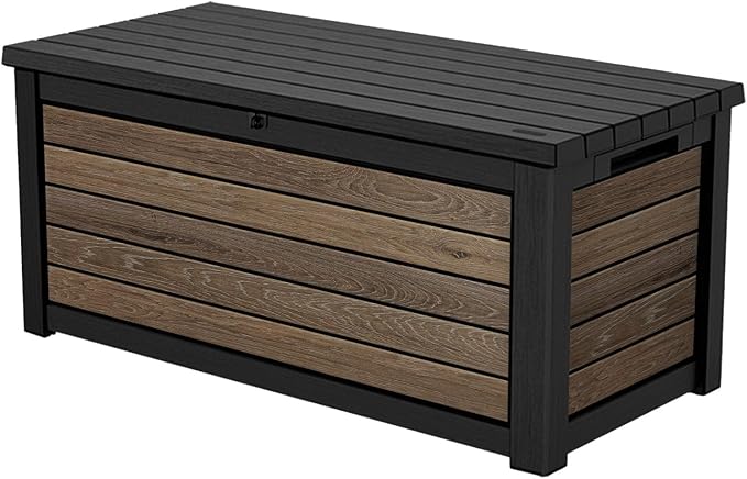 Keter Signature Collection 165 Gallon Resin Deck Box Organization and Storage by Unknown