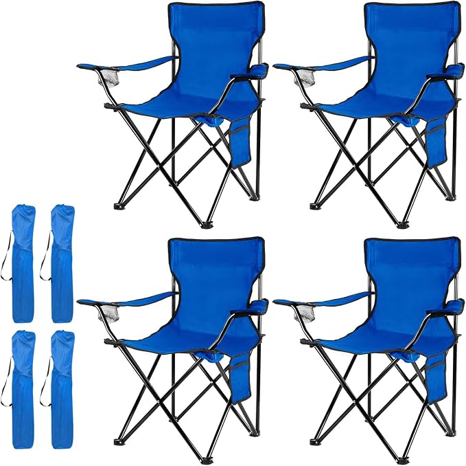 Damei century 4Pack Folding Camping Chairs, Portable by Dameicentury