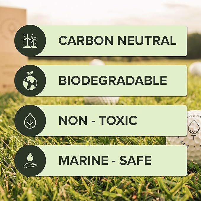 Biodegradable Golf Balls BGB Water Dissolvable | Eco Friendly Golf Gift | Water Soluble | Perfect for Outdoor Practice | Dissolves in 2-4 Weeks (96)