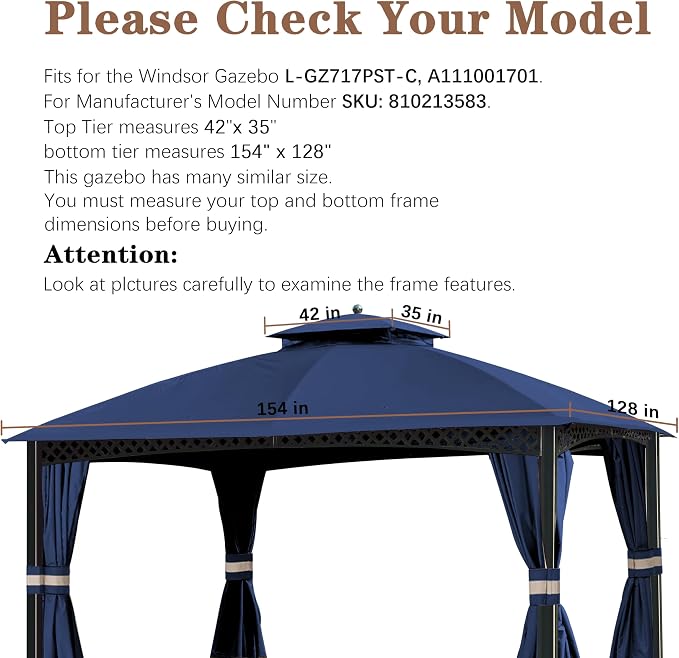 SCOCANOPY Replacement Canopy Cover Compatible - Image 2