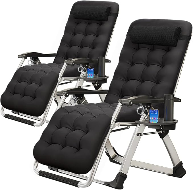 MOPHOTO Zero Gravity Chair, Outdoor Padded Lounge Chair by MOPHOTO