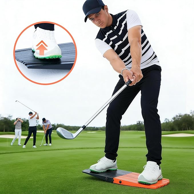 Golf Balance Board 3 – Modes Teaching Tool, Vibration Feedback Glof Swing, Trainer Beginners Club Practice & | Beginners Club Practice & Drills, Increased Power & Swing Rhythm Compact
