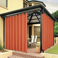 BONZER Outdoor Curtains for Patio Waterproof Thick Privacy Extra Wide | Grommet by Bonzer