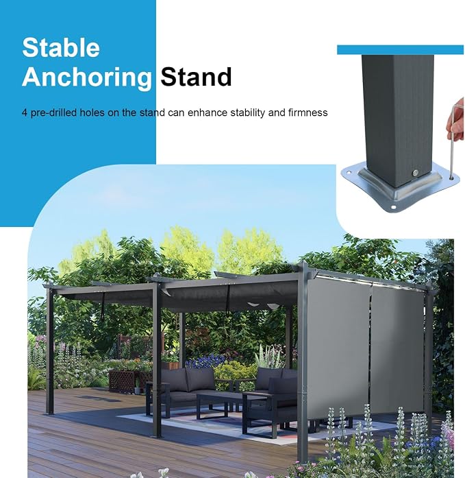 12 x 20 ft Outdoor Pergola - Image 6