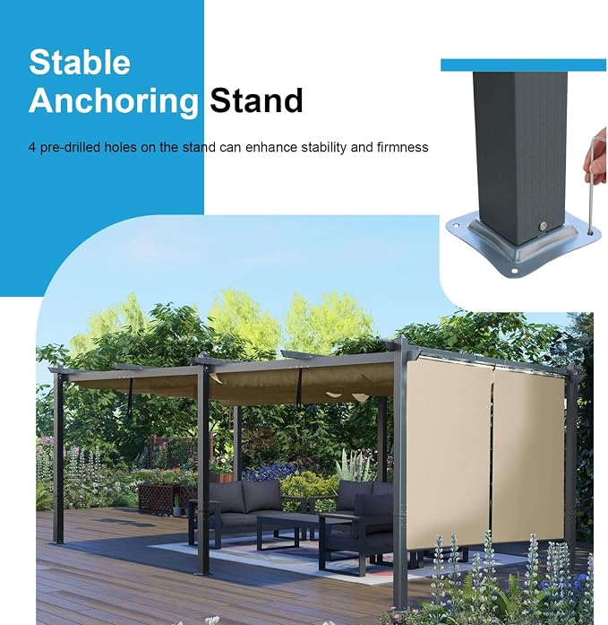 12 x 20 ft Outdoor Pergola - Image 6